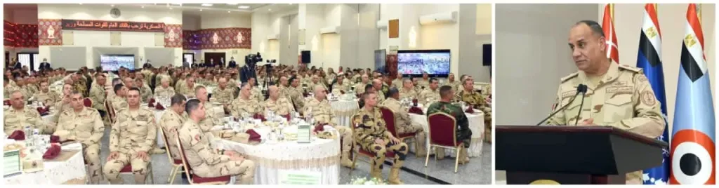 وزير الدفاع والإنتاج الحربى يتفقد الجاهزية القتالية للمنطقة المركزية العسكرية 