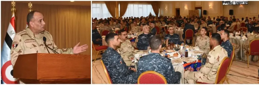 وزير الدفاع والإنتاج الحربى يلتقى بالمنطقة الشمالية العسكرية 
