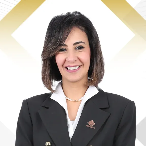 النائبة يوستينا رامي، عضو لجنة العلاقات الخارجية بمجلس الشيوخ