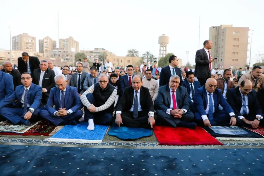 صلاة العيد بساحة كبرى بمحافظة المنيا 