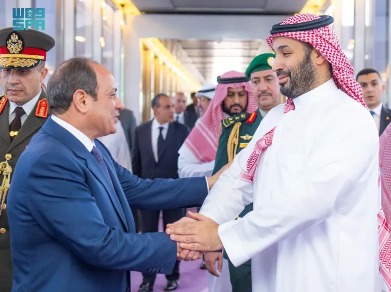 الرئيس السيسي والأمير محمد بن سلمان 