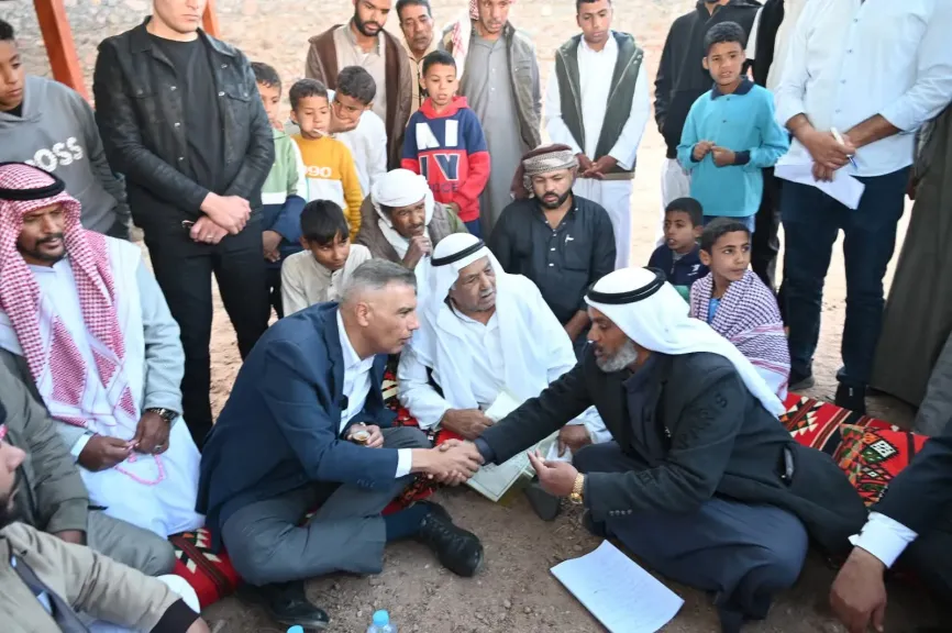 محافظ جنوب سيناء يستجيب لدعوة أهالي واى فيران 
