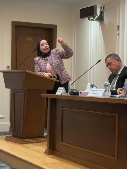 النائبة أمل عصفور عضو مجلس النواب