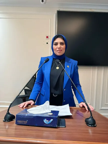 النائبة نهال أبو وافية، عضو لجنة الادارة المحلية بمجلس النواب 