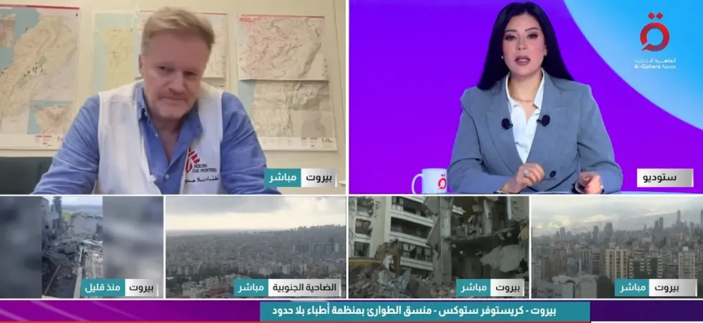  كريستوفر ستوكس منسق الطوارئ بمنظمة أطباء بلا حدود