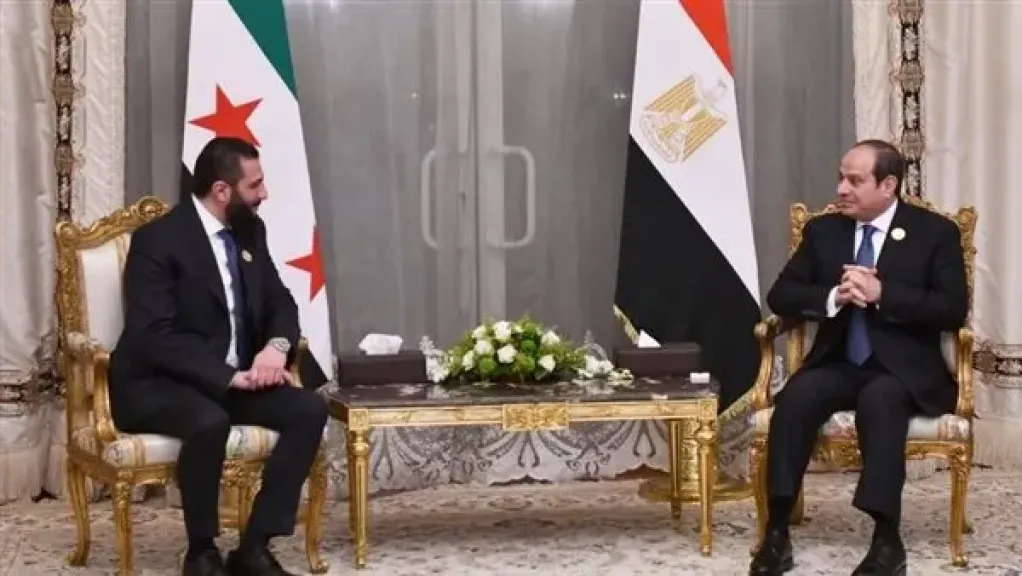عبد الفتاح السيسي ونظيره السوري