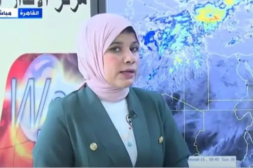 الدكتورة منار غانم، عضو المركز الإعلامي بهيئة الأرصاد الجوية