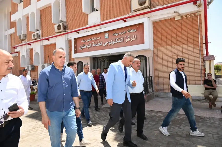المركز التكنولوجي وأعمال الرصف بطور سيناء 