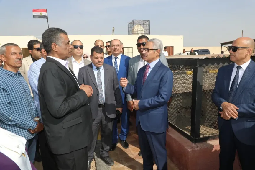 محافظ بني سويف يتفقد التشغيل الفعلي لمركز التحصين والتعقيم البيطري