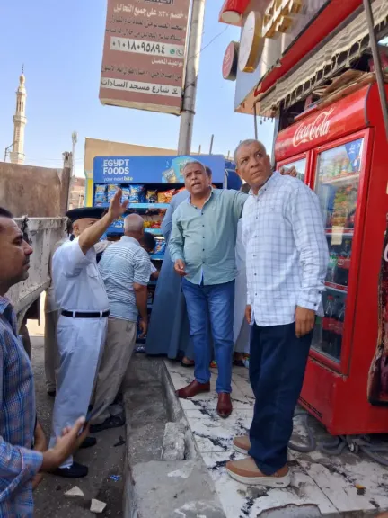 أمن قنا والوحدة المحلية بدشنا يقومان بحملة أمنية مكبرة وضبط 548 مخالفة وإعادة الإنضباط للشوارع