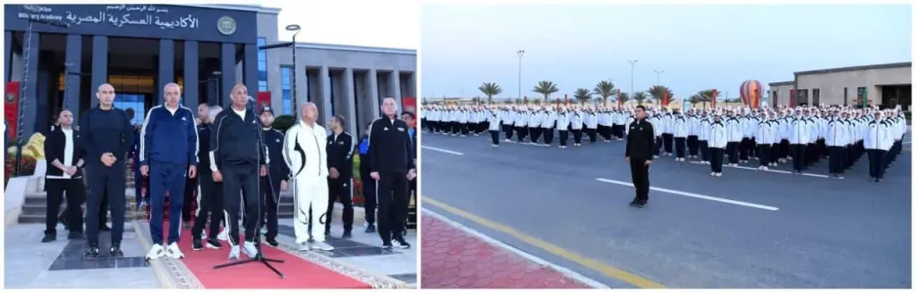 وزير الدفاع وعدد من الوزراء يتفقدون منظومة الإعداد والتأهيل لطلبة الكليات العسكرية والدورات المدنية