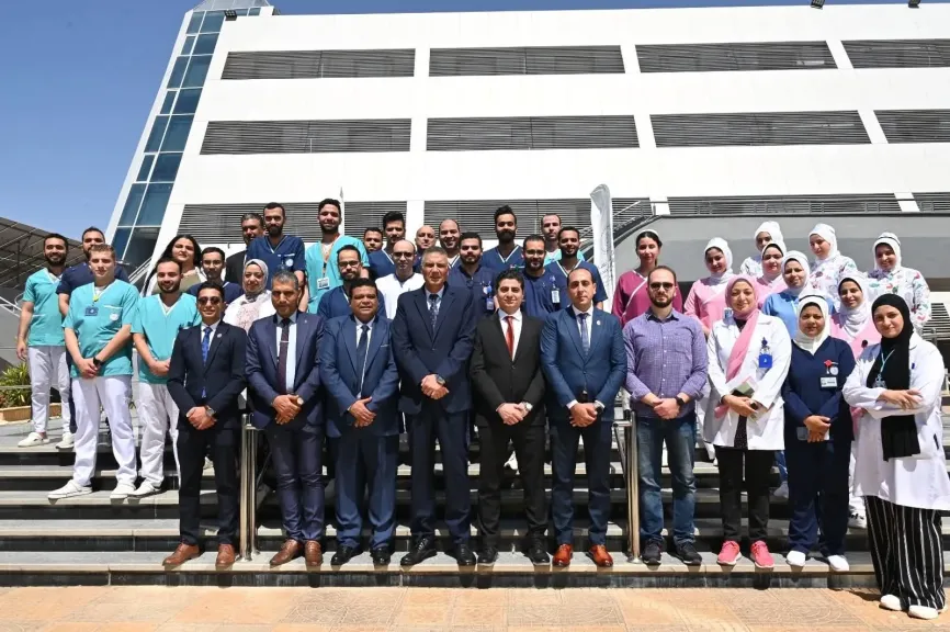 متابعة جاهزية الخدمات الطبية بمستشفى شرم الشيخ الدولي 