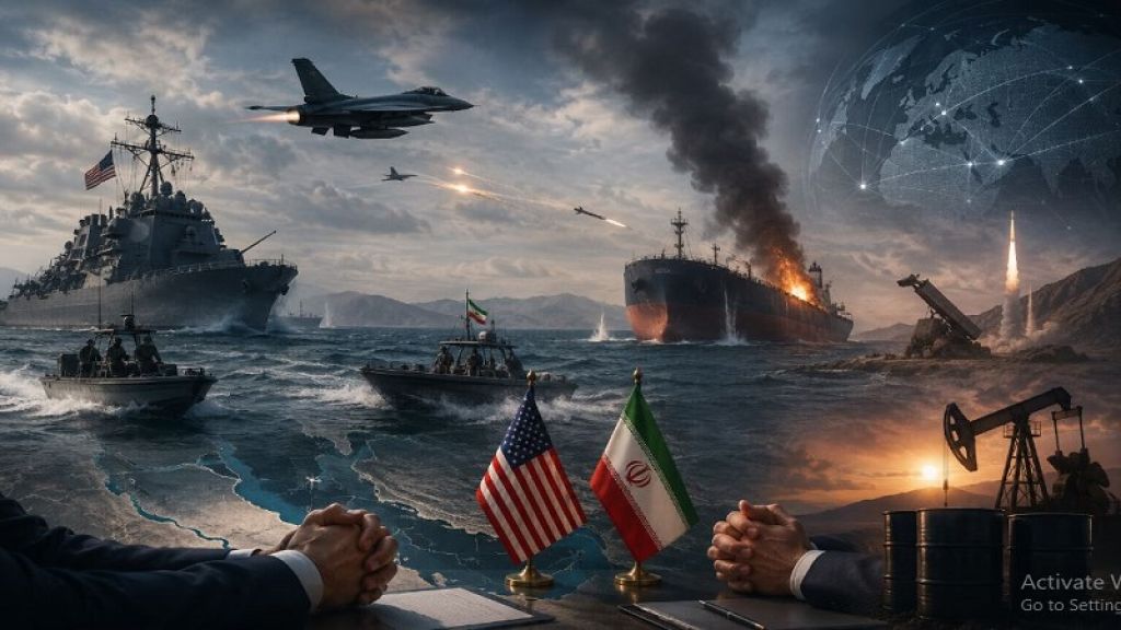 معركة النفوذ.. هيثم عمران: هرمز بقى ورقة الضغط الأخطر بين أمريكا وإيران|فيديو