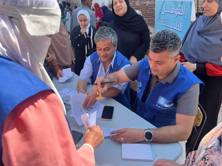 بنك الشفاء المصري ينظم 4 قوافل طبية شاملة بكفر الشيخ بالتعاون مع مجلس الوزراء