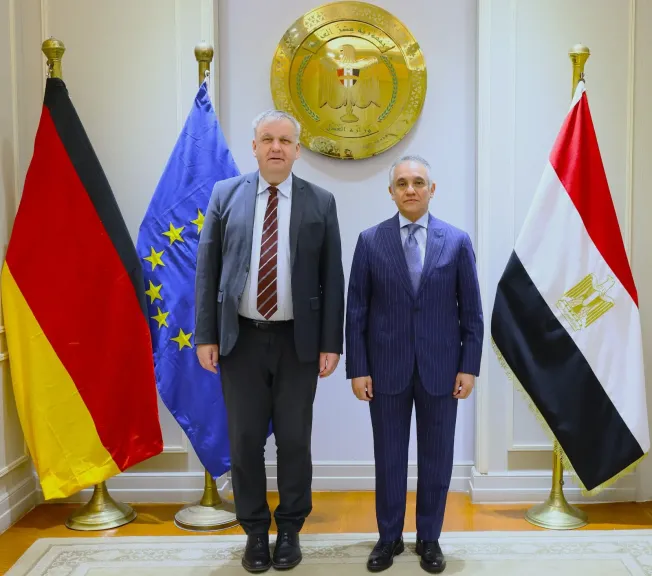 وزير العدل يستقبل سفير جمهورية ألمانيا الاتحادية بالقاهرة لبحث أطر التعاون القضائي المستقبلي