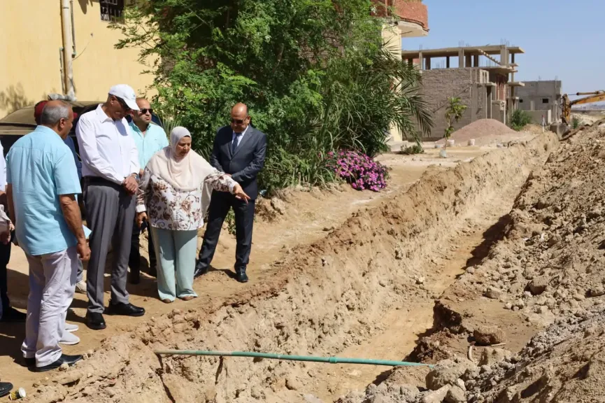 محافظ جنوب سيناء يتابع تنفيذ مشروع مرافق تقسيم الشباب الجديد بقرية الجبيل بمدينة طور سيناء