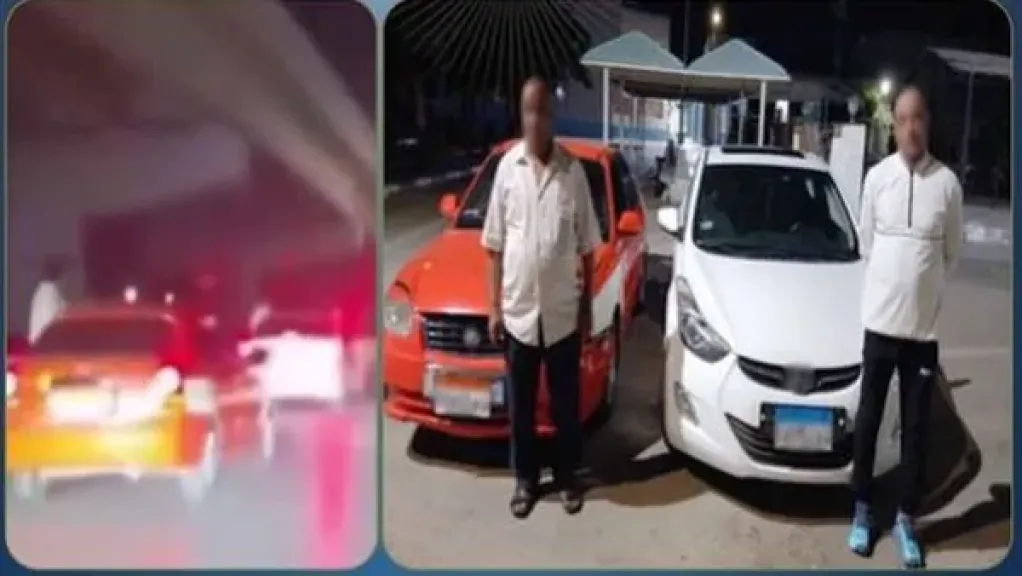 بعد انتشار الفيديو.. ضبط سائق تاكسي الإسماعيلية بسبب ”جلسة الركاب على النوافذ” وحادث تصادم