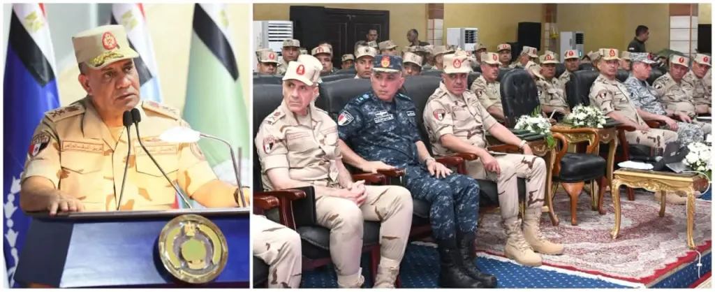 وزير الدفاع والإنتاج الحربى يشهد المرحلة النهائية من الرماية الصاروخية الليلية لقوات الدفاع الجوى