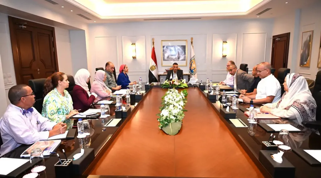 محافظ جنوب سيناء والشركة الوطنية للمقاولات يبحثان مشروعات الحماية من السيول وتطوير البنية التحتية