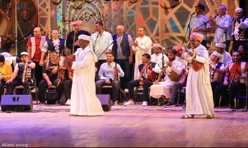 الفلكلور الأسوانى يزين ملتقى السمسمية بالإسماعيلية