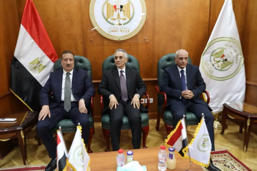 وزير العدل يفتتح محكمة بورفؤاد الجزئية ويلتقي القضاة وأعضاء النيابة ببورسعيد