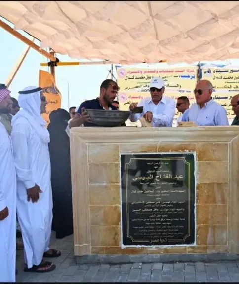 محافظ جنوب سيناء يضع حجر الأساس لمشروع تطوير مدخل مدينة دهب بطول 6 كيلومترات