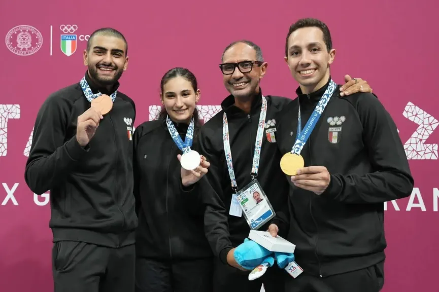 مصر تكتسح ميداليات السلاح وتتربع على صدارة ترتيب اللعبة في تارانتو 2026
