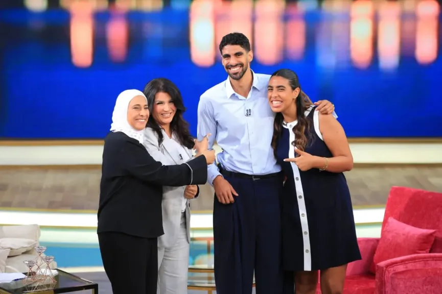 عبدالرحمن سامح ضيف معكم منى الشاذلي في أول ظهور بعد تتويجه بذهبية ”البحر المتوسط”