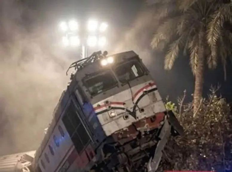 حادث قطاري بضائع بالعياط