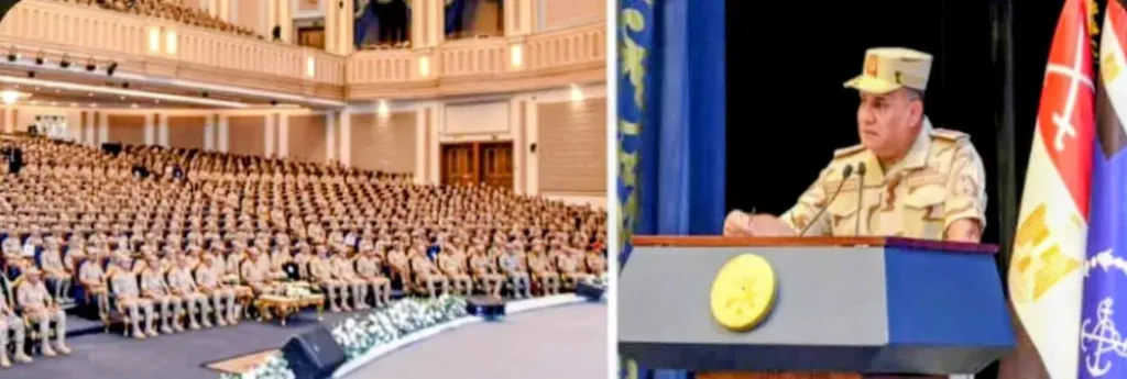 وزير الدفاع والإنتاج الحربي يلتقي بكوادر وأطقم التمريض العسكري بالقوات المسلحة