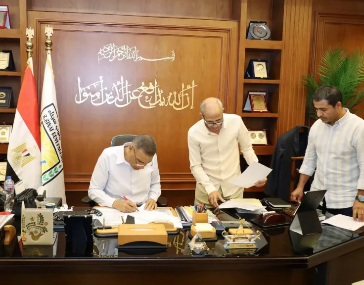 إجراءات تقنين أوضاع أراضي أملاك الدولة بمدينة دهب
