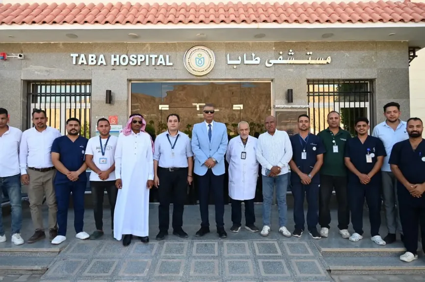 محافظ جنوب سيناء يتفقد مستشفى طابا المركزي ويتابع معدلات التردد ومستوى الخدمات الطبية المقدمة