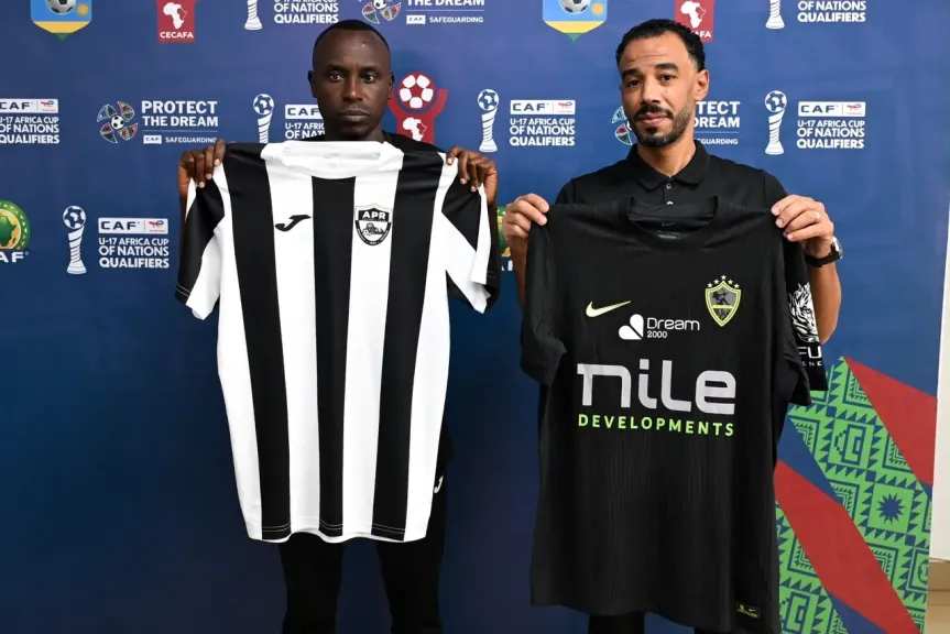 الزمالك بالزي الأسود في مباراته أمام الجيش الرواندي في دوري أبطال أفريقيا