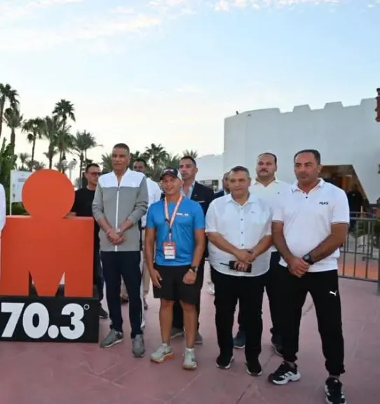 محافظ جنوب سيناء يطلق إشارة البدء لبطولة IRONMAN 70.3 SHARM EL SHEIKH EGYPT العالمية للترايثلون