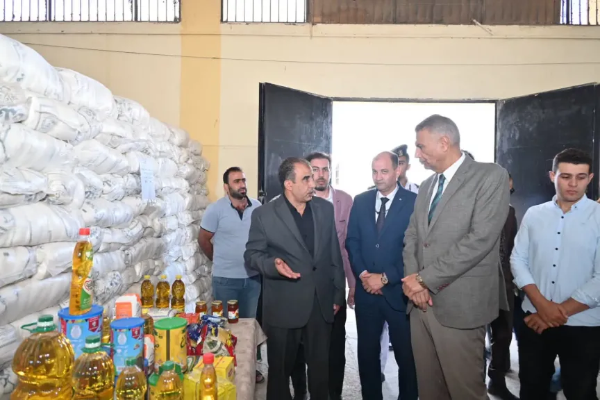 محافظ جنوب سيناء يتفقد مخزن شركة تجارة الجملة برأس سدر للإطمئنان على توافر السلع التموينية