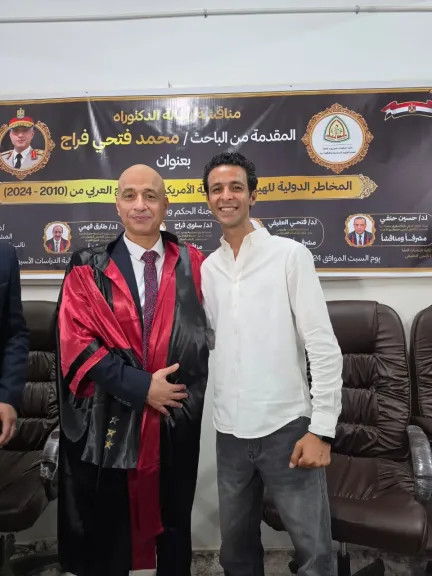 جامعة الزقازيق تشهد مناقشة رسالة دكتوراه لعميد أركان حرب محمد فتحي دشمة