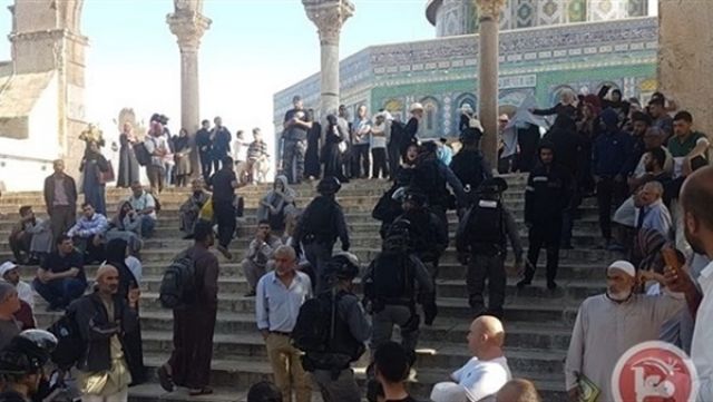القوات الإسرائيلية تدنس المسجد الأقصى في ذكرى احتلال القدس