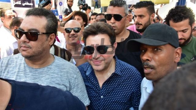 وصول هاني شاكر ونادية مصطفى إلى مقر انتخابات نقابة الموسيقيين (صور)