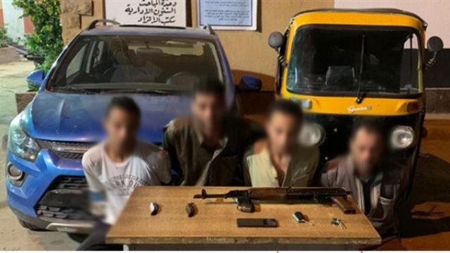 4 مسجلين خطر وراء حوادث السرقة بالإكراه في البدرشين