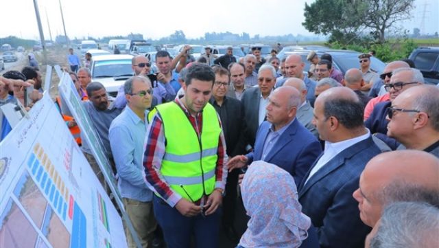 وزير النقل يتفقد مشروع تقوية وتطوير طريق رافد - جمصة