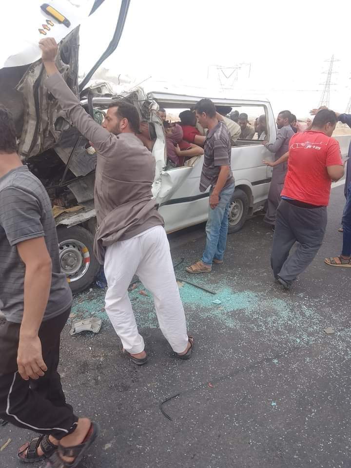 مصرع 15 شخصا في حادث مروع بطريق الكريمات قبل بوابة حلوان