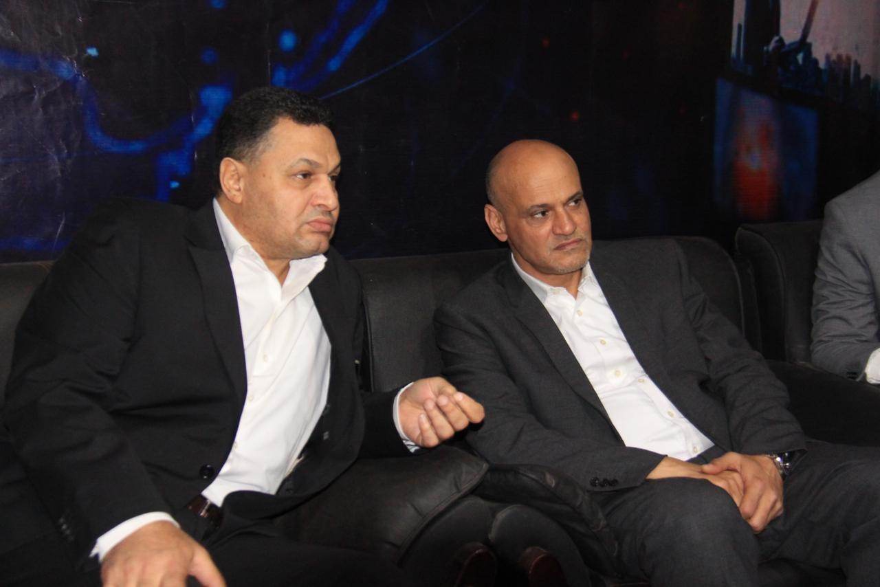 خالد ميري مع محمد عبد الجليل رئيس تحرير جريدة الطريق-هند هيكل 