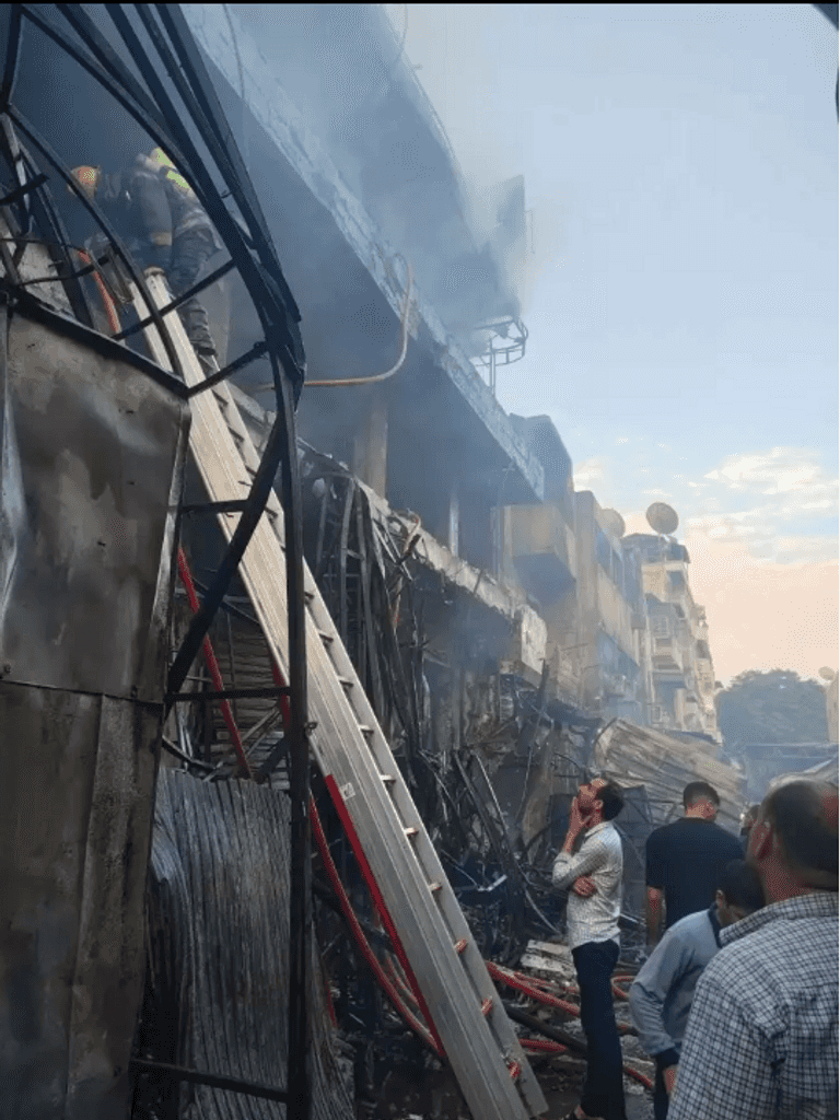حريق سوق عتريس 