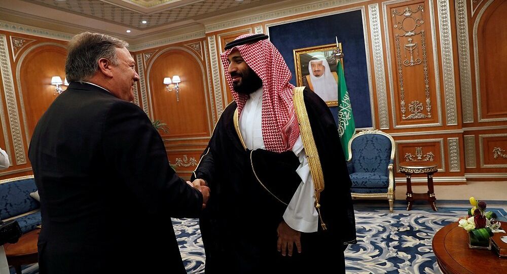 بومبيو وابن سلمان في الرياض