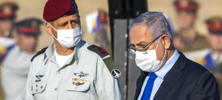 رئيس أركان جيش الاحتلال مع نتنياهو