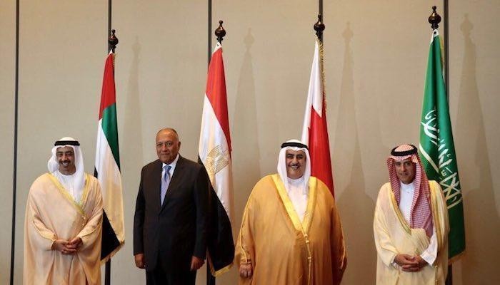 وزراء خارجية الرباعي العربي