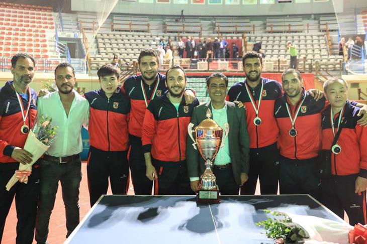 الأهلي بطل العرب للأندية لتنس الطاولة